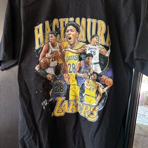 Lakers Black Graphic T-Shirt